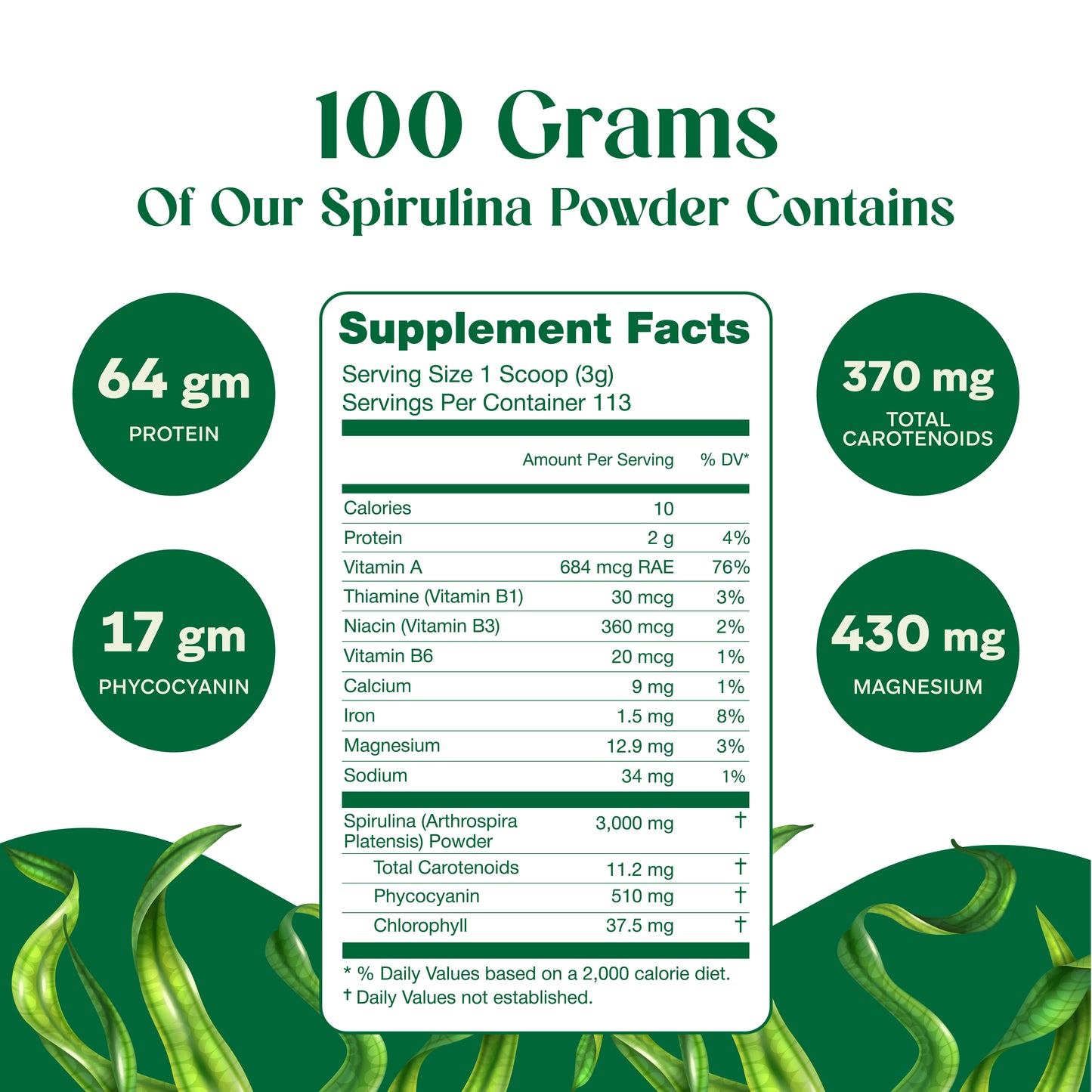 Organic Spirulina Powder